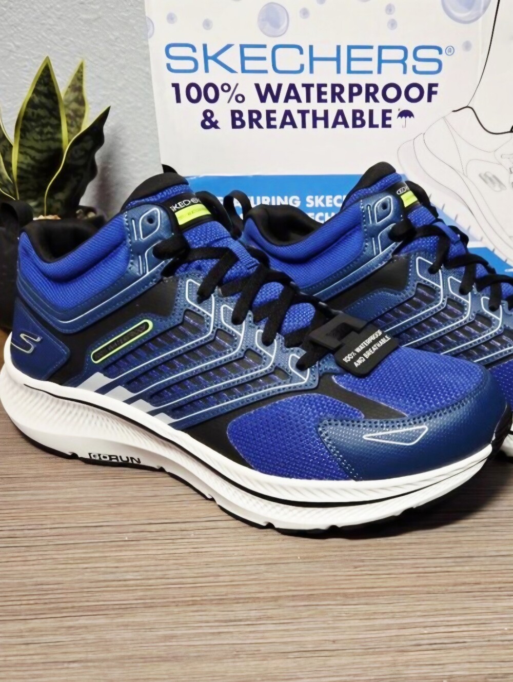 Skechers GO RUN Consistent 2.0-Blue Athletic Sneakers – Waterproof Size: 12 Men